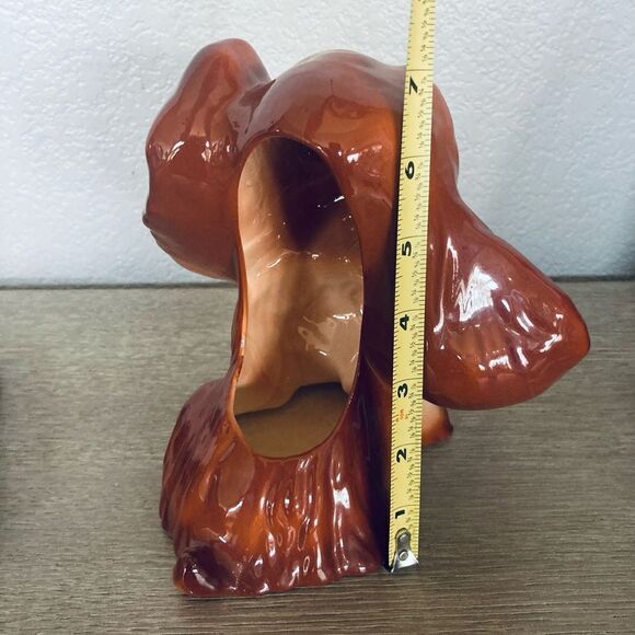 Vintage Ceramic Dog Planter Pot Figure - Picture 2 of 4